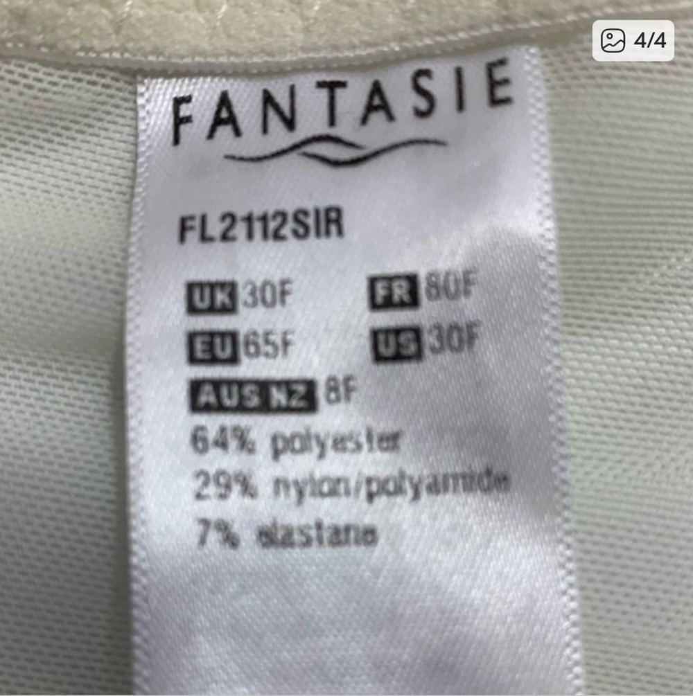 Fantasie Vivienne Underwire Side Support Plunge Bra 30F - Picture 3 of 6